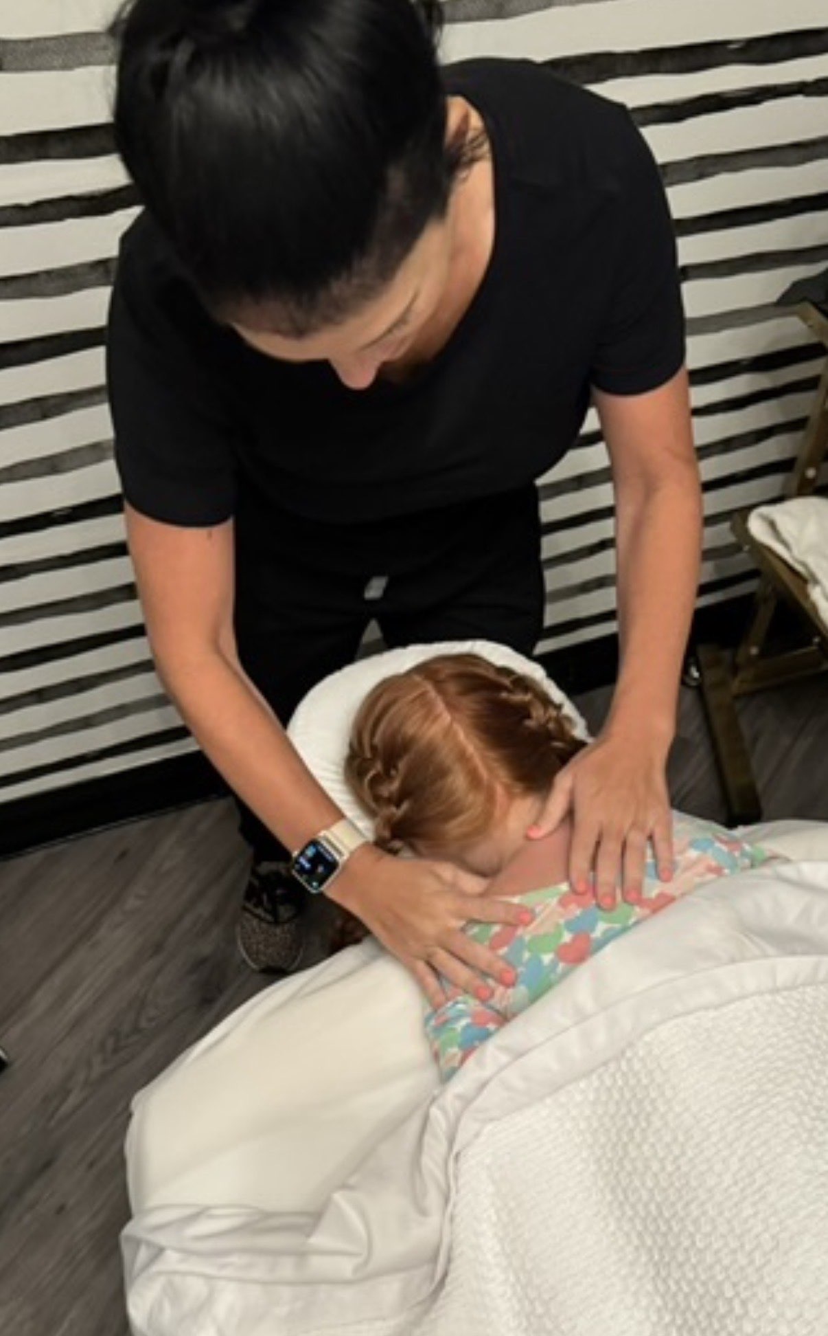 Gentle massage for children